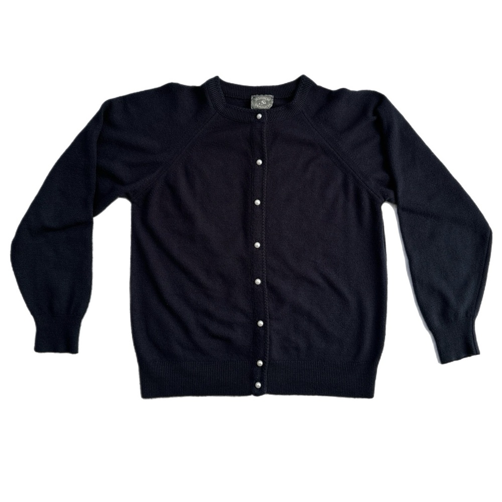 Vintage Button Up Cardigan, Navy, Size Small
